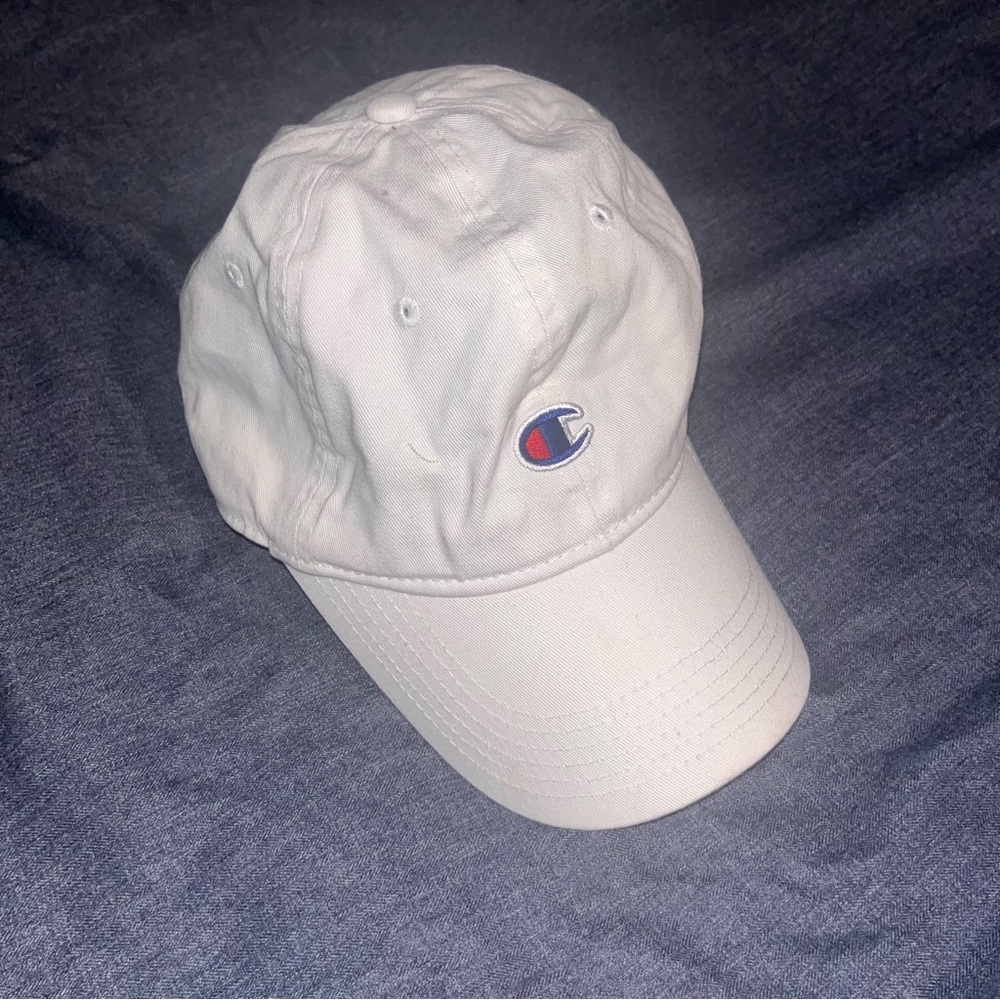 Champion White Logo Cap